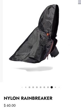 Wagwear Nylon Rainbreaker Hooded Jacket in Black - Size 8